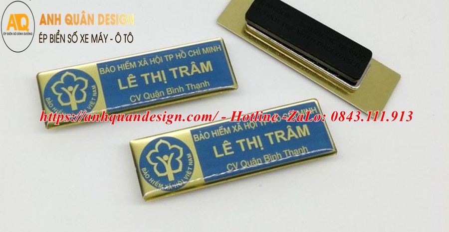 bảng tên nhân viên công ty