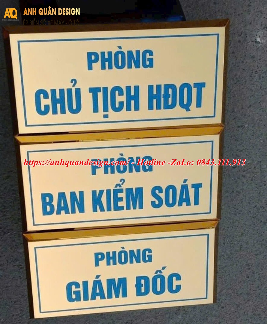 Bảng tên phòng ban công ty