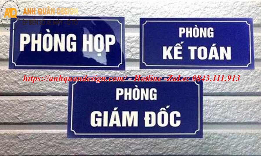 Bảng tên phòng ban công ty
