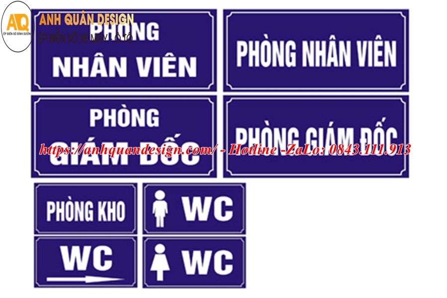 Bảng tên phòng ban công ty