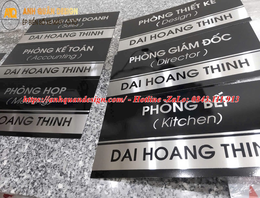 Bảng tên phòng ban công ty