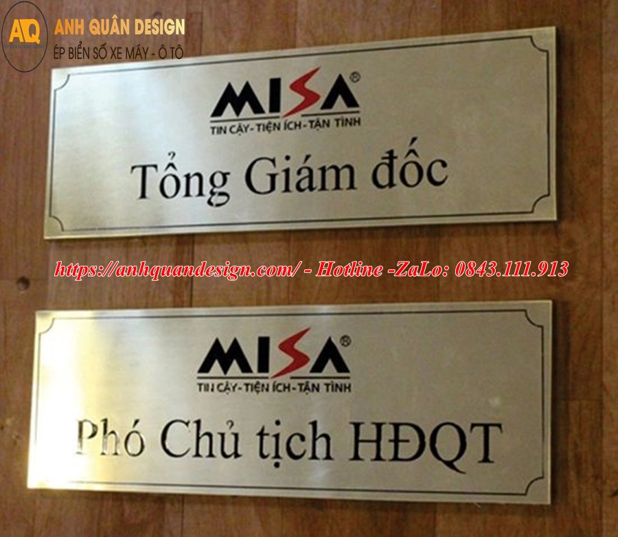 Bảng tên phòng ban công ty