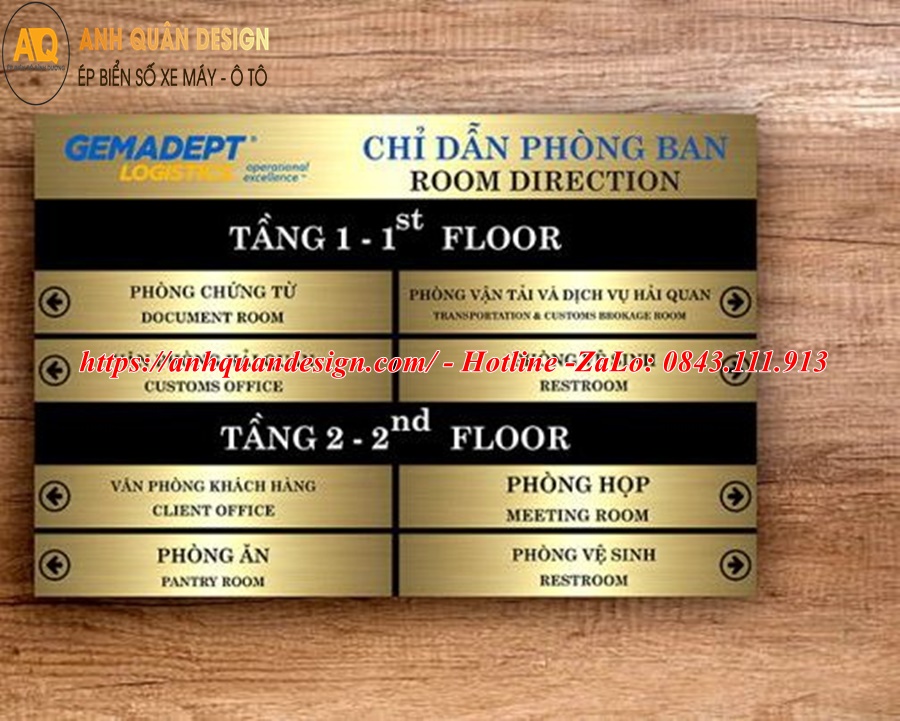 Biển chỉ dẫn công ty, văn phòng