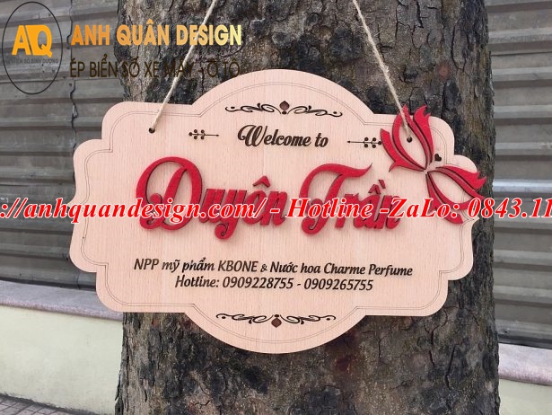 bảng tên công ty gỗ