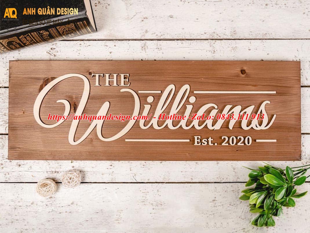 bảng tên công ty gỗ