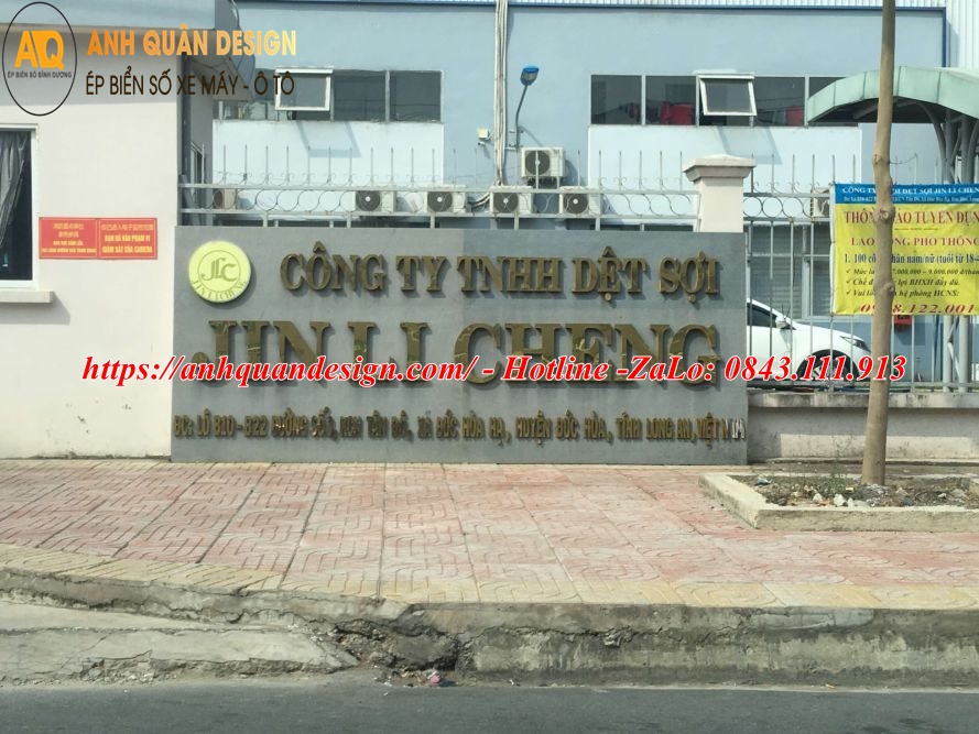 bảng tên công ty bằng đá