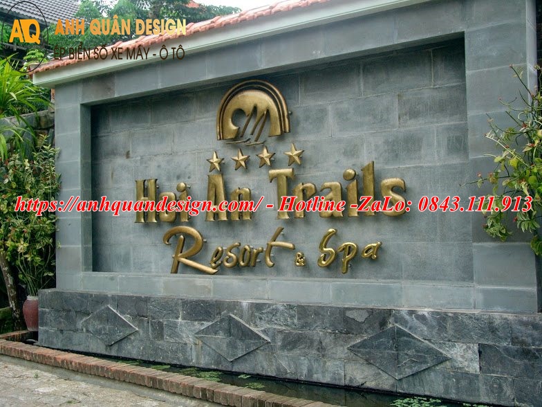bảng tên công ty bằng đá