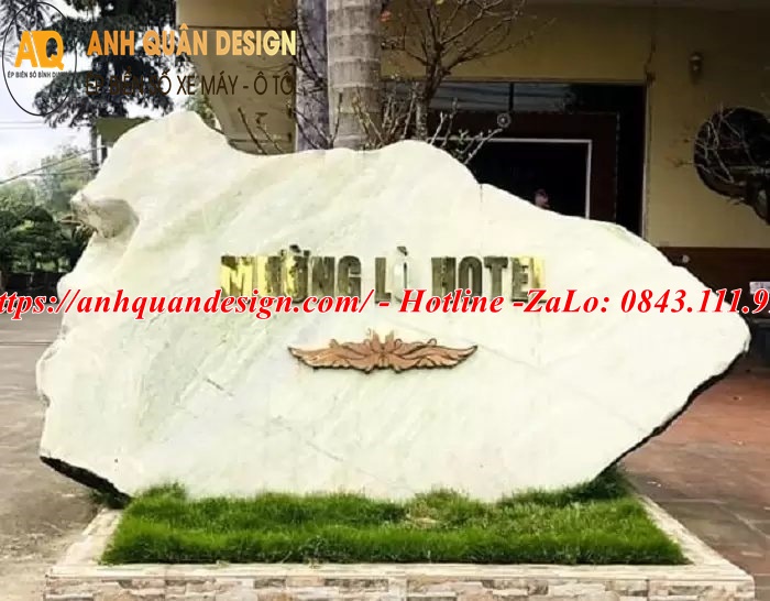bảng tên công ty bằng đá