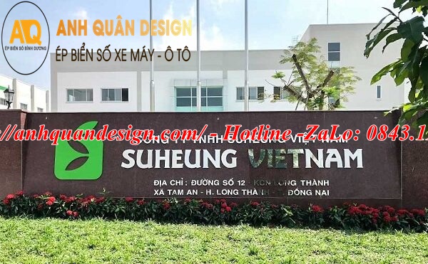 bảng tên công ty bằng đá