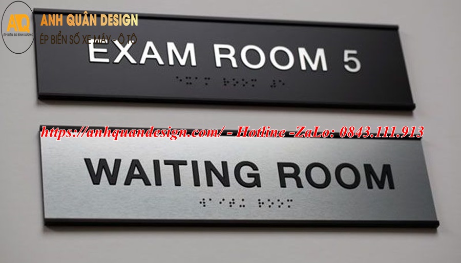 Bảng tên phòng inox