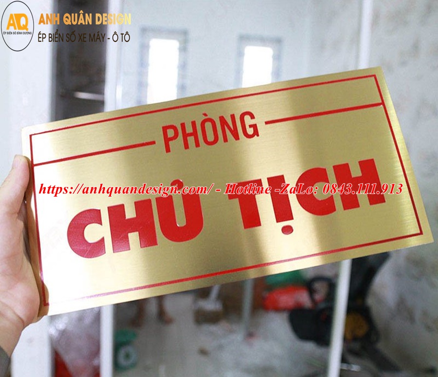  bảng tên phòng inox
