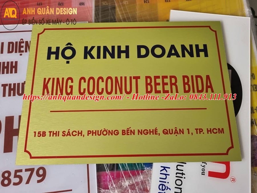 Bảng mica tên công ty