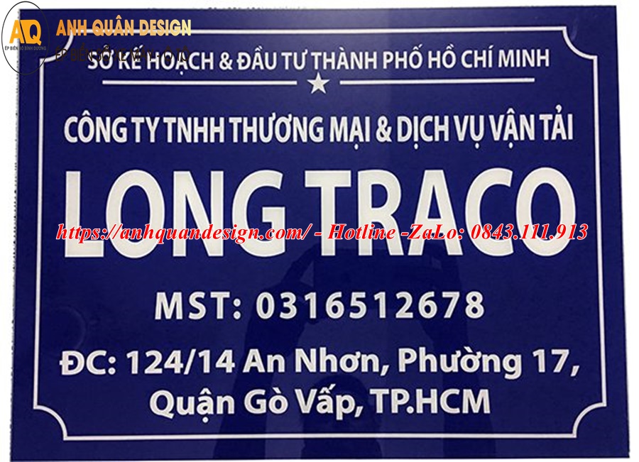 Bảng mica tên công ty