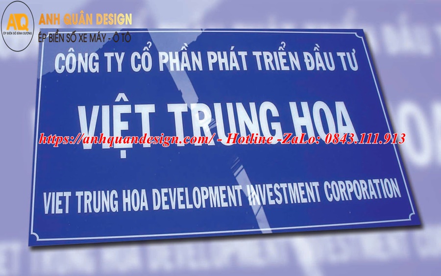 Bảng mica tên công ty
