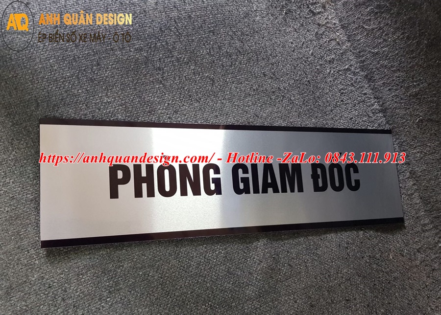 Mẫu biển tên phòng làm việc đẹp