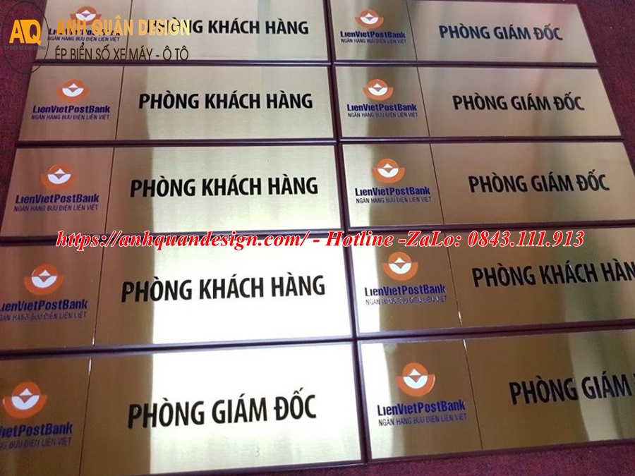 Mẫu bảng tên phòng làm việc đẹp