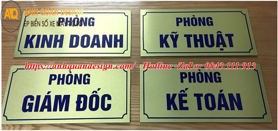 Mẫu bảng tên phòng làm việc đẹp