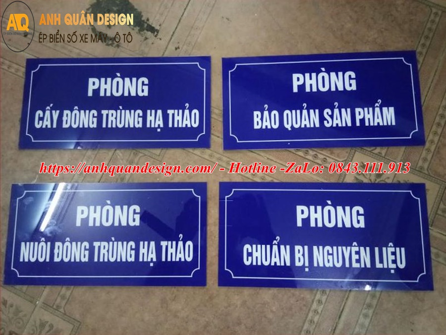 Mẫu bảng tên phòng làm việc đẹp