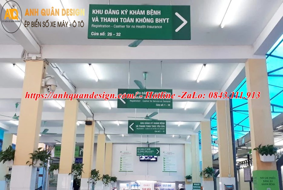 Biển chỉ dẫn trong bệnh viện