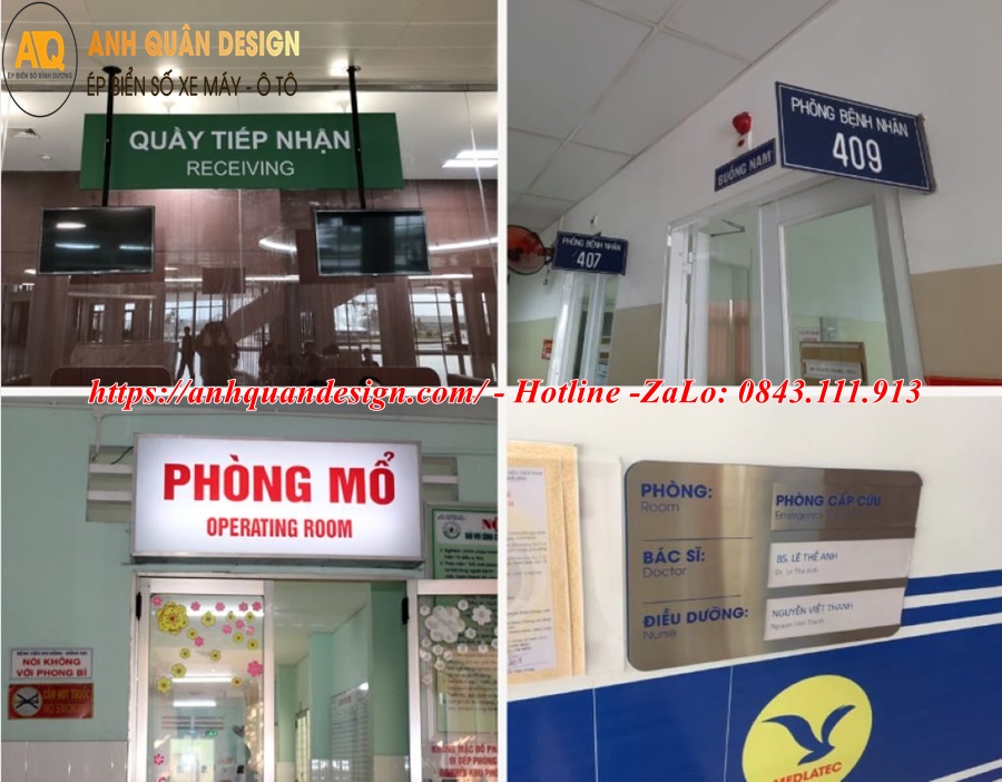 Biển chỉ dẫn trong bệnh viện