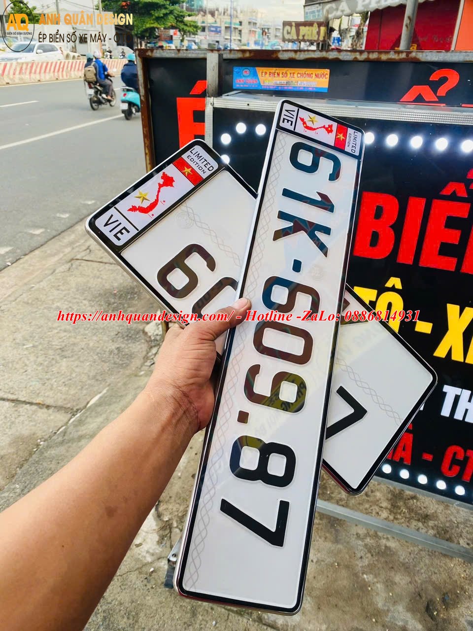 Khung Biển Số ô tô bản đồ Việt Nam