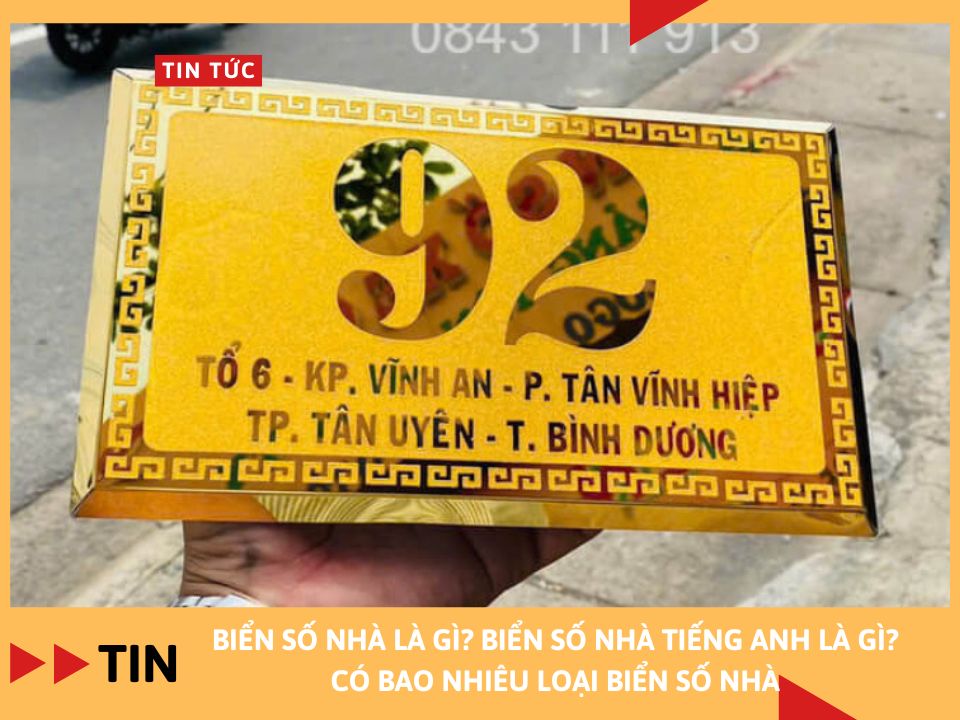 Kích thước biển số nhà theo phong thủy và theo quy định pháp luật