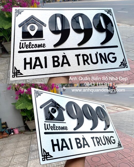 Tầm quan trọng của chiều cao treo biển số nhà