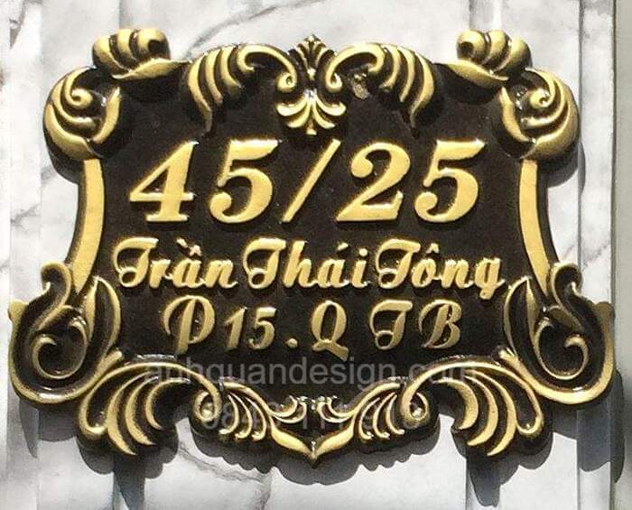 Lưu ý quan trọng khi gắn biển số nhà