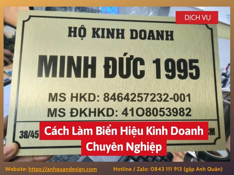 Cách Làm Biển Hiệu Kinh Doanh Chuyên Nghiệp