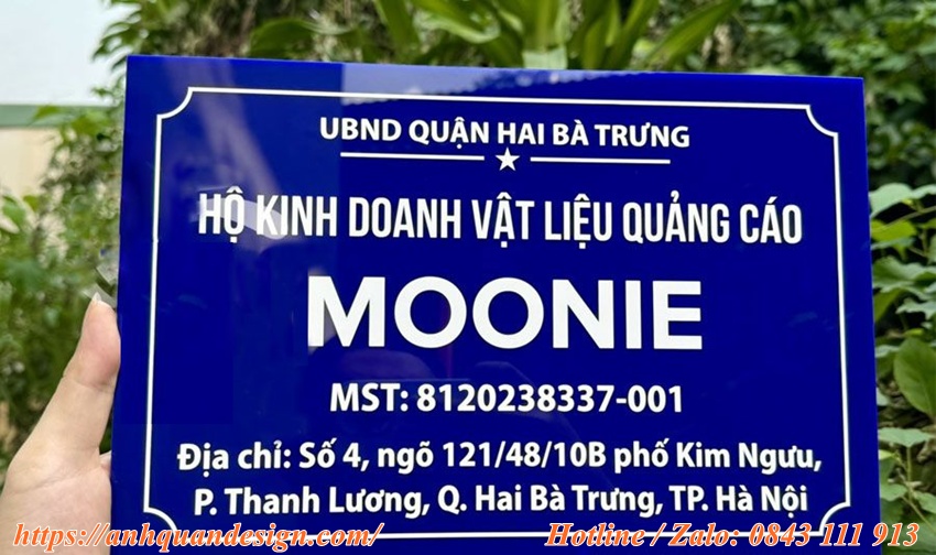 Biển mica hộ kinh doanh