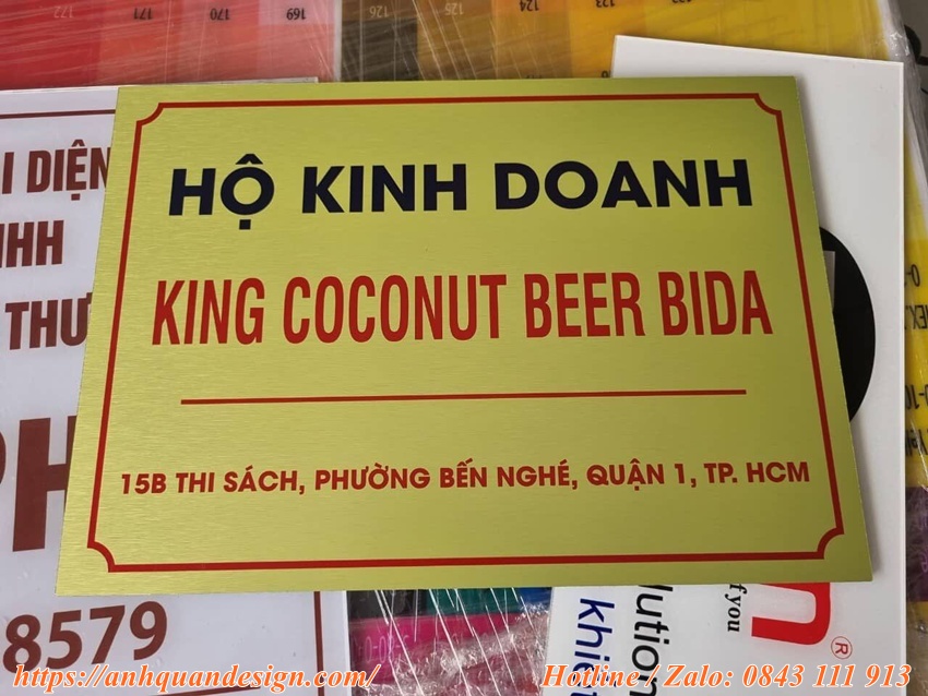Biển mica hộ kinh doanh