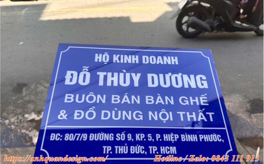 Biển mica hộ kinh doanh