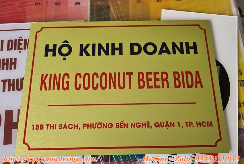 Biển mica hộ kinh doanh