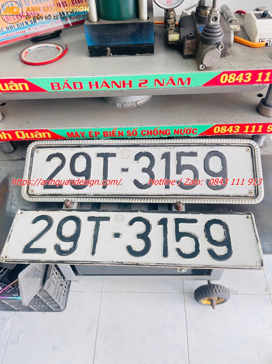 Ép Biển Số Xe Ô Tô; Phục hồi Biển Số Xe Ô Tô