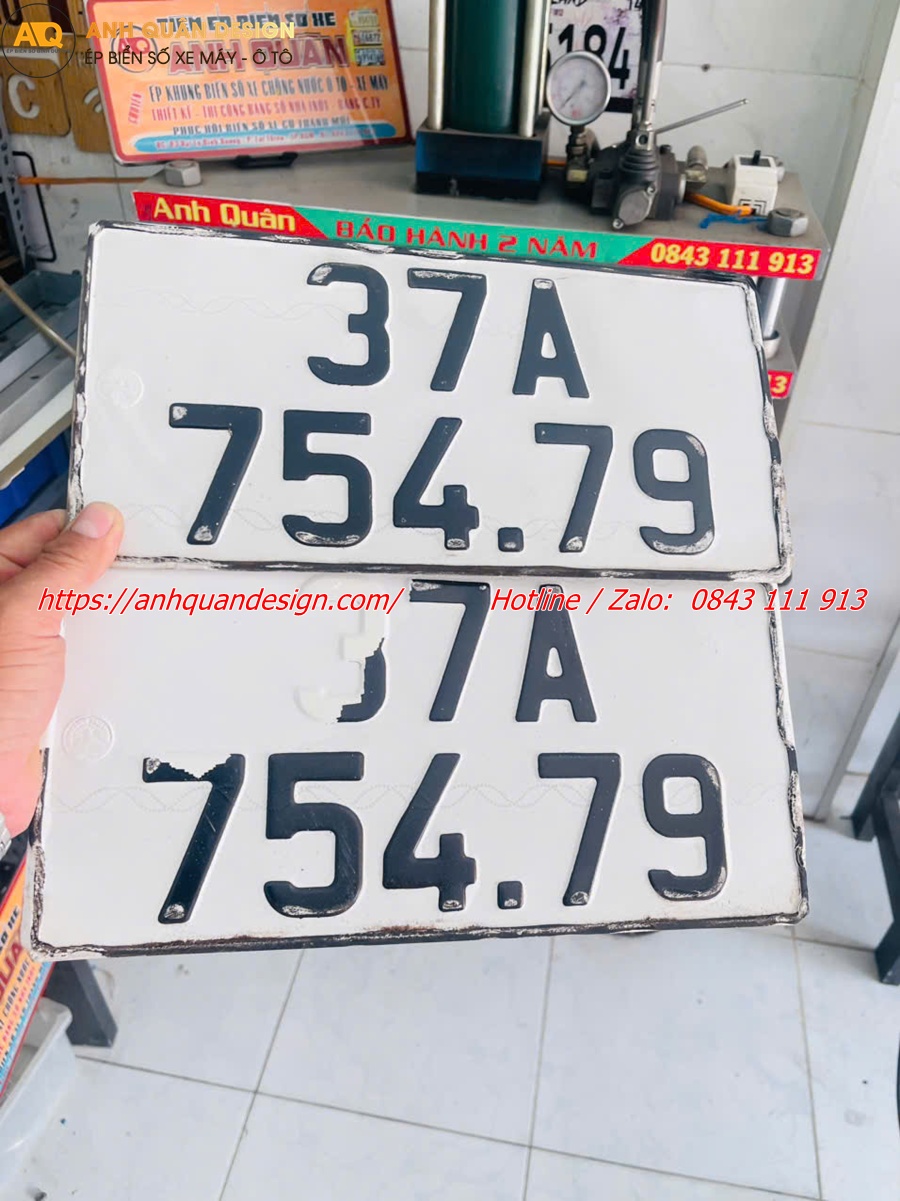 Ép Biển Số Xe Ô Tô; Phục hồi Biển Số Xe Ô Tô