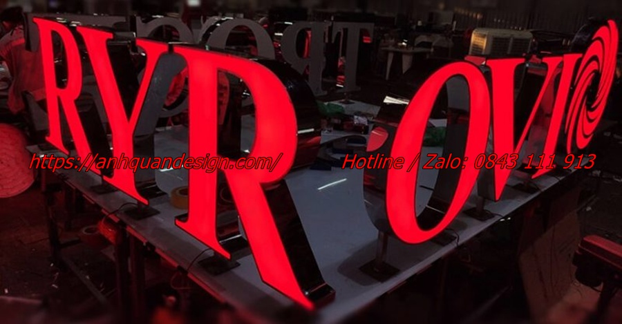 Gia công bảng inox, chữ inox, Logo inox