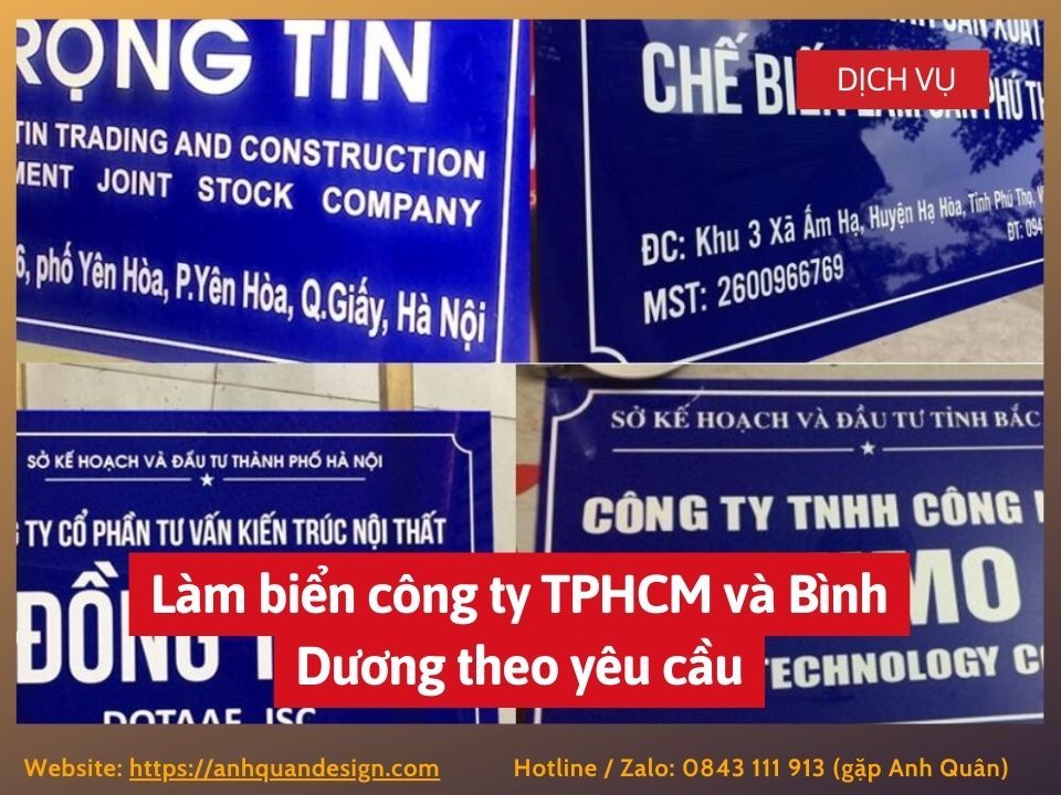 làm biển công ty